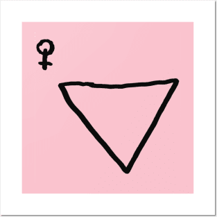 Girl Triangle Posters and Art